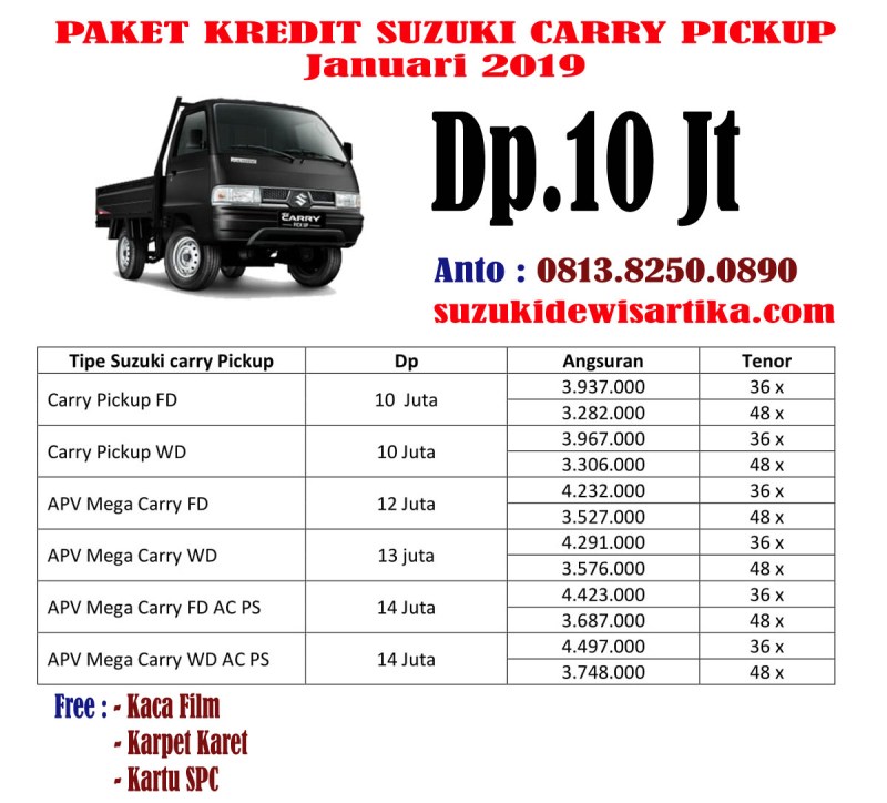 Angsuran Suzuki Carry Pick Up
