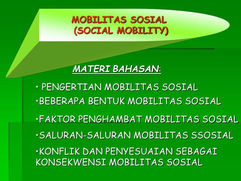 Pengertian Mobilitas Sosial Dan Contohnya