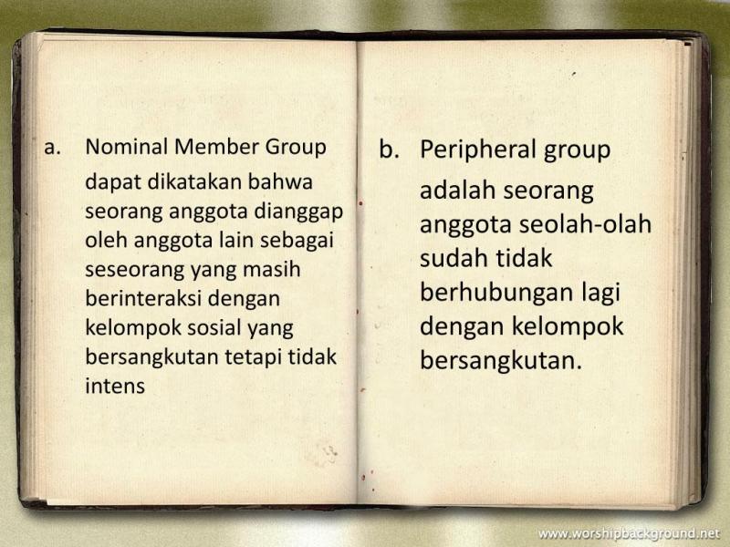 Membership Group Dan Reference Group Adalah Klasifikasi Kelompok Sosial Menurut