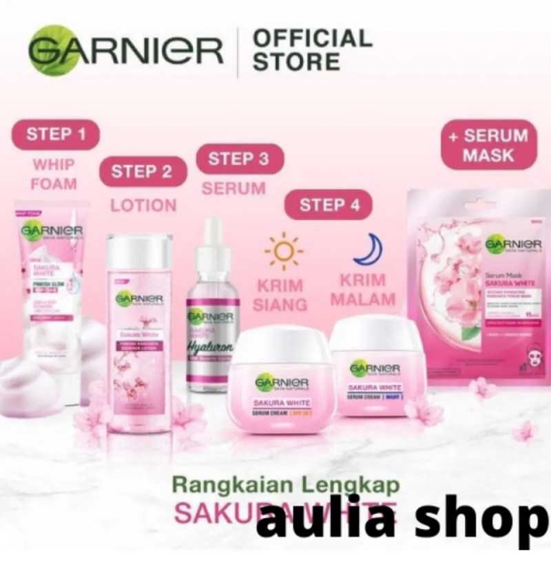 Rangkaian Pemakaian Garnier Sakura White