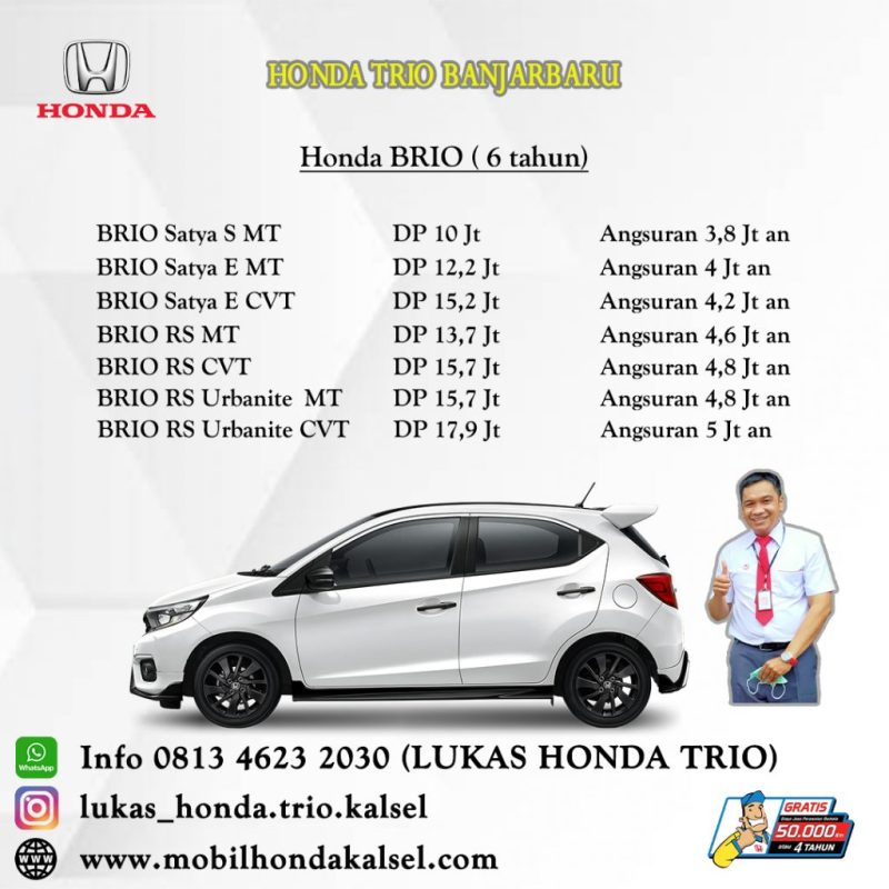 Dp Mobil Honda Brio Satya