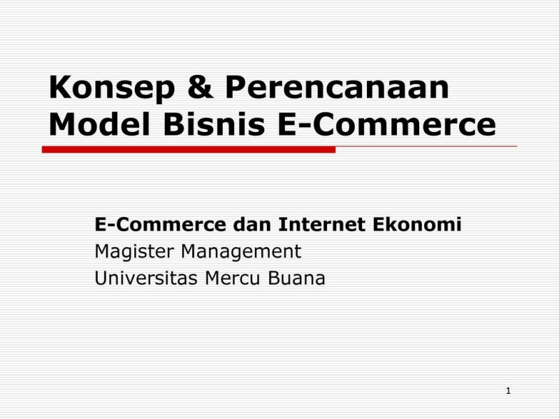 Model Bisnis E Commerce Dan Contohnya